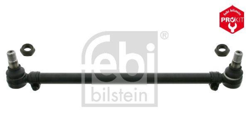 FEBI BILSTEIN 28298 Lenkstange mit Sicherungsmuttern, vom Lenkgetriebe zur 2.Vorderachse für Mercedes-Benz