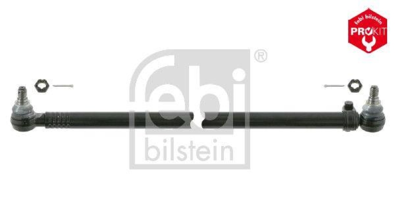 FEBI BILSTEIN 24152 Lenkstange mit Kronenmuttern und Splinten, vom Lenkgetriebe zum Lenkzwischenhebel 2. Achse f&uuml;r EVOBUS
