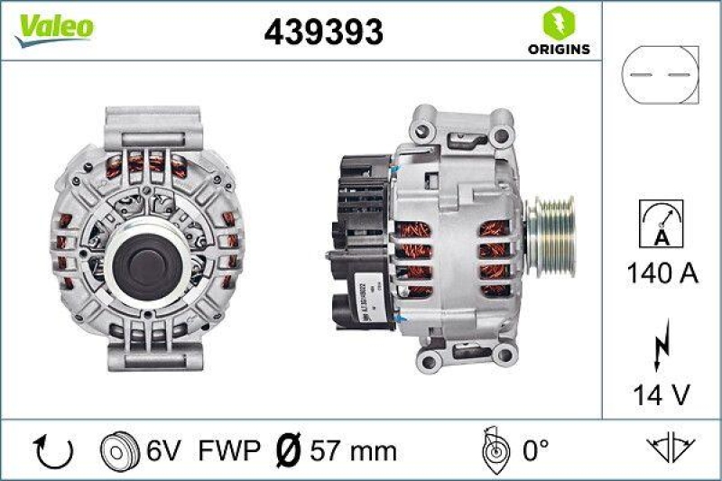 VALEO 439393 Generator Neu - ORIGINS