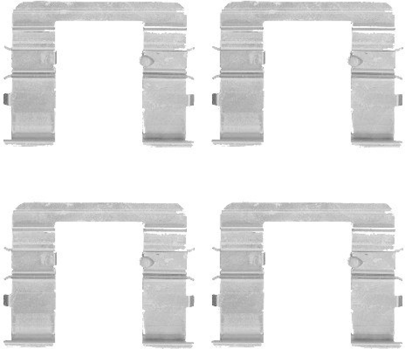 HELLA 8DZ 355 205-061 Zubehörsatz, Scheibenbremsbelag für KIA