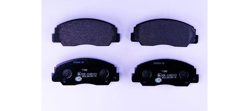 HELLA 8DB 355 009-781 Bremsbelagsatz, Scheibenbremsbelag f&uuml;r DAIHATSU