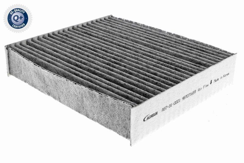 ACKOJA A37-31-0001 Filter, Innenraumluft Textil, Aktivkohle für MITSUBISHI