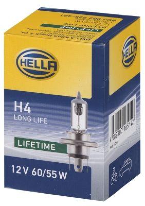 HELLA 8GJ 002 525-481 Glühleuchte 12V H4 P43t