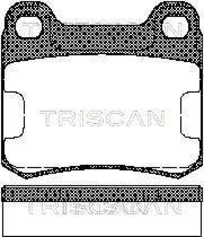 TRISCAN 8110 23995 Bremsbelag Hinten f&uuml;r Mercedes W124, W201