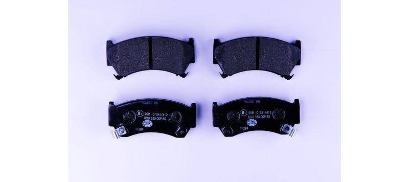 HELLA 8DB 355 009-821 Bremsbelagsatz, Scheibenbremsbelag f&uuml;r NISSAN