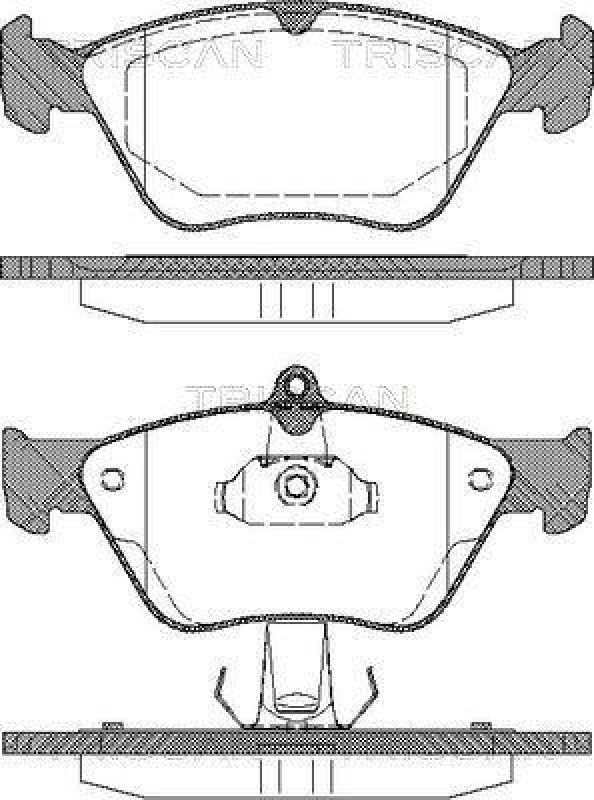 TRISCAN 8110 24001 Bremsbelag Vorne f&uuml;r Opel, Saab