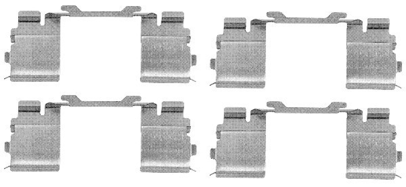 HELLA 8DZ 355 205-121 Zubeh&ouml;rsatz, Scheibenbremsbelag f&uuml;r FIAT/P.S.A