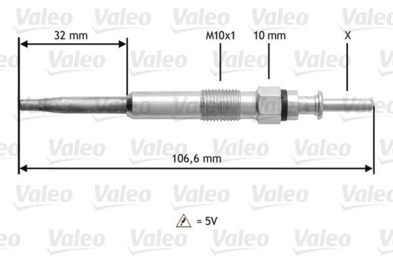 VALEO 345134 Gl&uuml;hkerze VW Golf V,PA