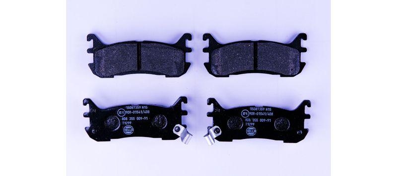HELLA 8DB 355 009-911 Bremsbelagsatz, Scheibenbremsbelag f&uuml;r MAZDA