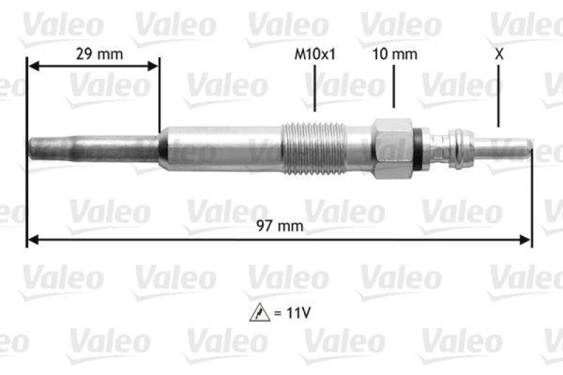 VALEO 345136 Gl&uuml;hkerze OPEL Frontera,FORD Granada