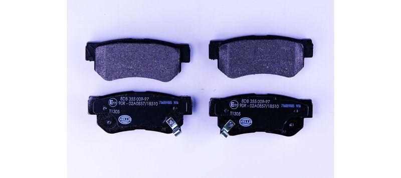 HELLA 8DB 355 009-971 Bremsbelagsatz, Scheibenbremsbelag f&uuml;r HYUNDAI/KIA