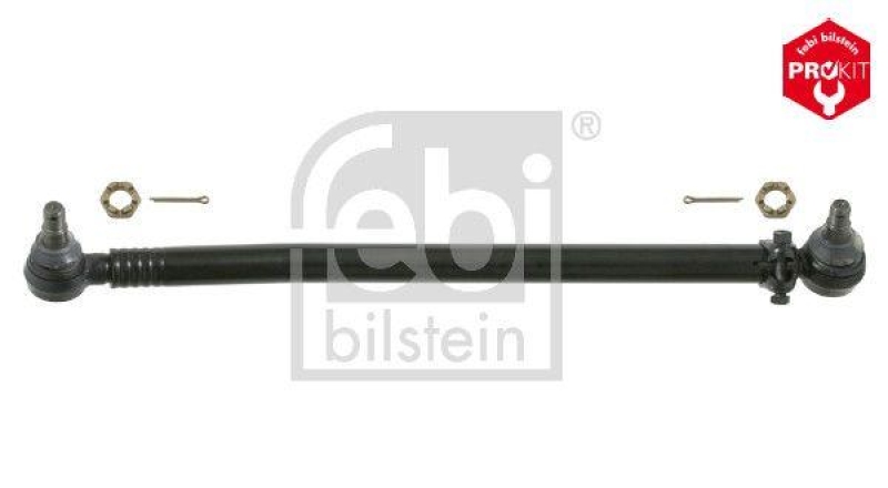 FEBI BILSTEIN 26749 Lenkstange mit Kronenmuttern und Splinten, vom Lenkgetriebe zur 1. Vorderachse f&uuml;r Mercedes-Benz