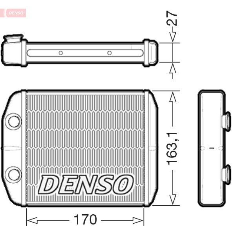 DENSO DRR23021 W&auml;rmetauscher DACIA SANDERO II 0.9 TCe 90 (12-)