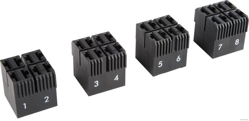 HERTH+BUSS 50291003 Steckgehäuse 8-polig, 4-teilig