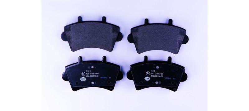 HELLA 8DB 355 010-021 Bremsbelagsatz, Scheibenbremsbelag f&uuml;r RENAULT/OPEL/NISSAN