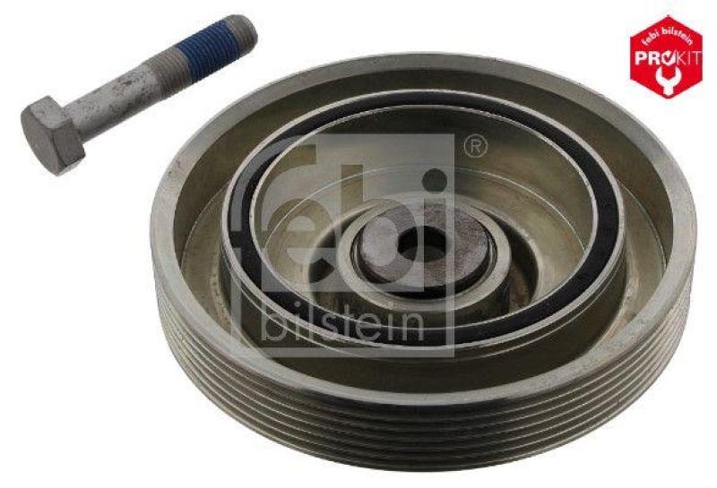 FEBI BILSTEIN 33809 Riemenscheibe (entkoppelt) für Kurbelwelle, mit Schraube für Peugeot
