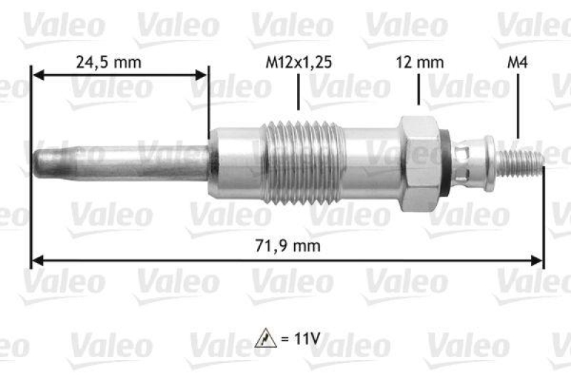 VALEO 345140 Gl&uuml;hkerze FIAT Brava, Bravo,Marea