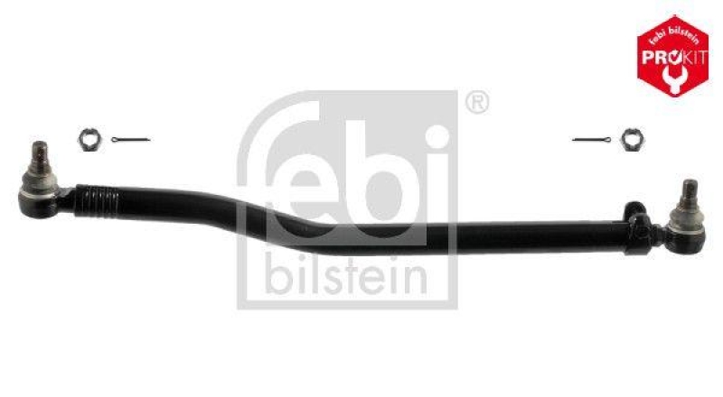 FEBI BILSTEIN 39592 Lenkstange mit Kronenmuttern und Splinten, vom Lenkgetriebe zur 1. Vorderachse f&uuml;r M A N