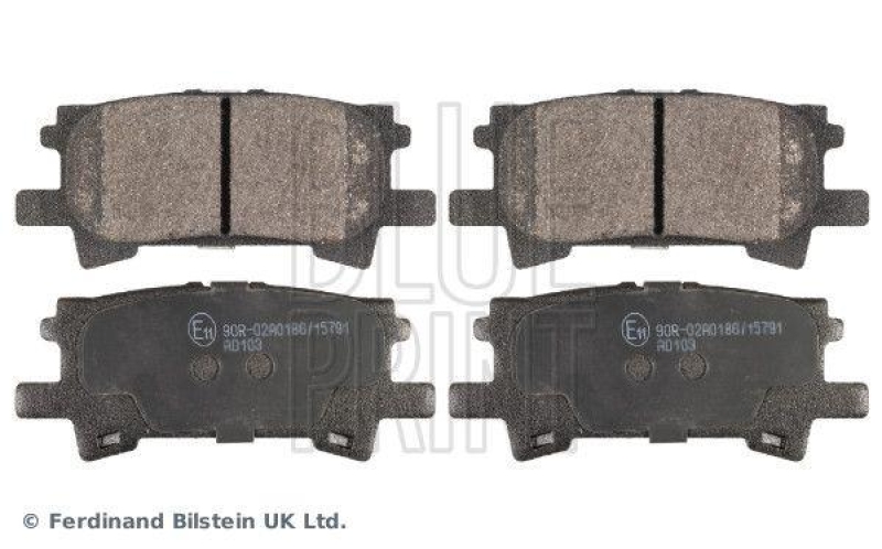 BLUE PRINT ADT342154 Bremsbelagsatz f&uuml;r TOYOTA