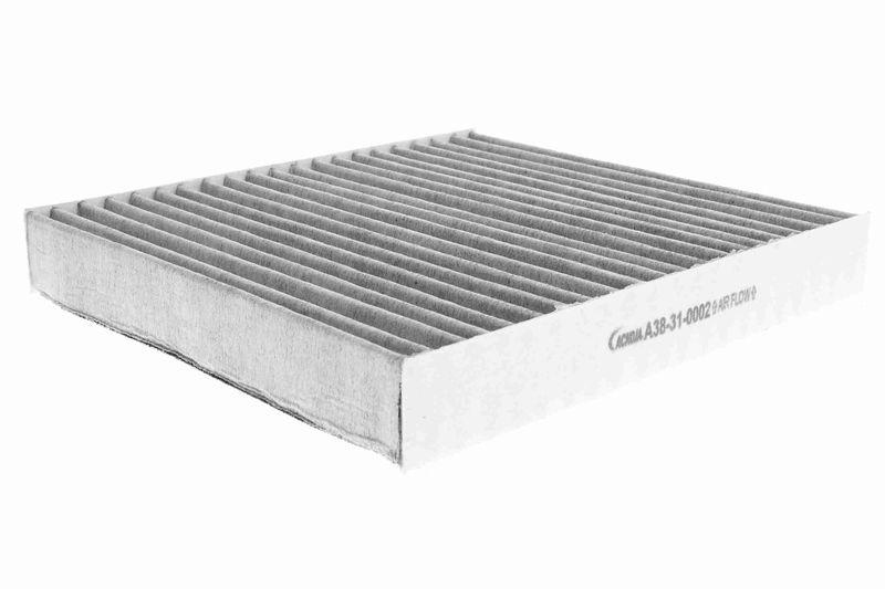 ACKOJA A38-31-0002 Filter, Innenraumluft 216x200x30 mm, Textilrahmen für NISSAN