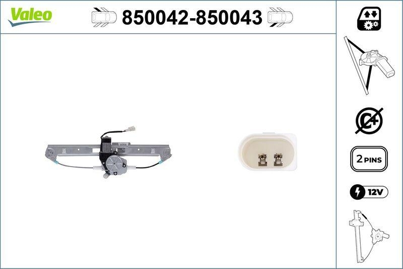 VALEO 850042 Fensterheber hinten links BMW 3er (E46)