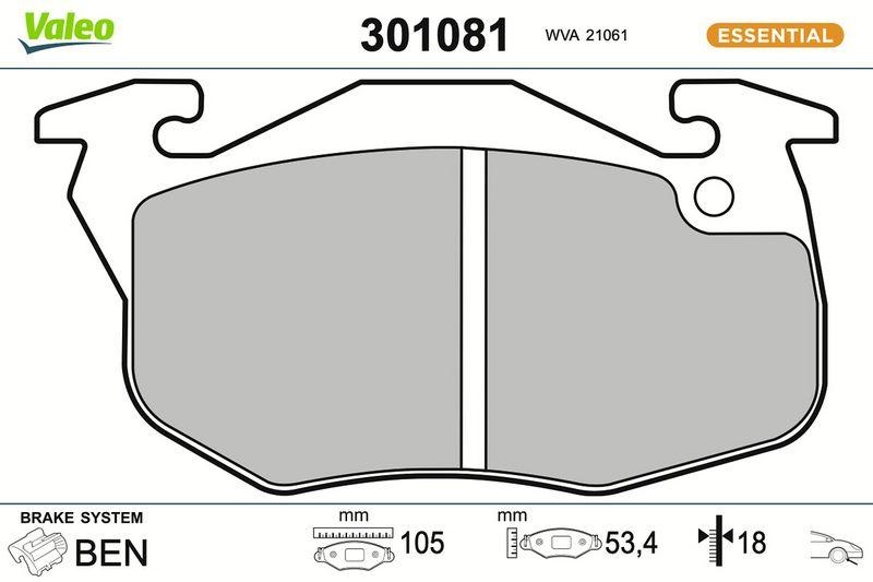 VALEO 301081 SBB-Satz FIRST