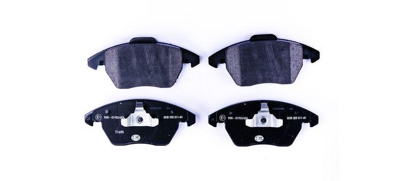 HELLA 8DB 355 011-811 Bremsbelagsatz, Scheibenbremsbelag f&uuml;r P.S.A