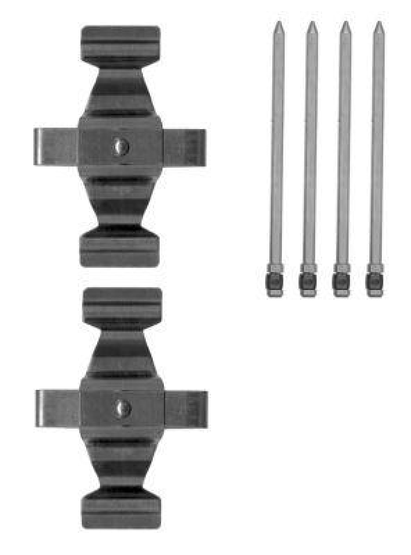 HELLA 8DZ 355 205-311 Zubeh&ouml;rsatz, Scheibenbremsbelag f&uuml;r MB