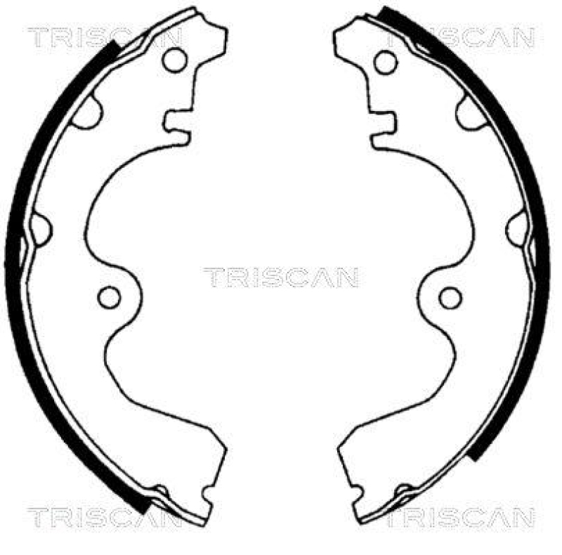 TRISCAN 8100 13534 Bremsbacken f&uuml;r Toyota Starlet