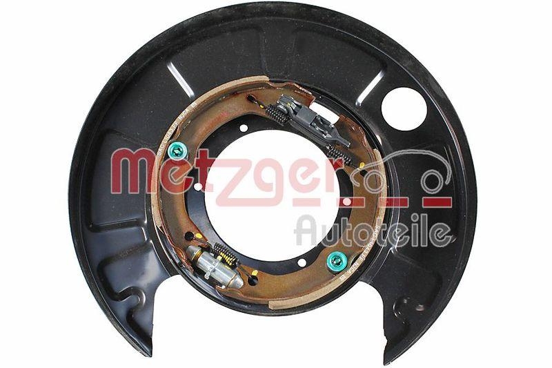 METZGER 6117078 Bremstr&auml;gerplatte, Mit Bremsbacken f&uuml;r SSANGYONG HA rechts