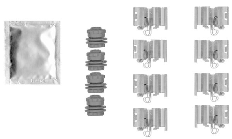HELLA 8DZ 355 206-761 Zubehörsatz, Scheibenbrem