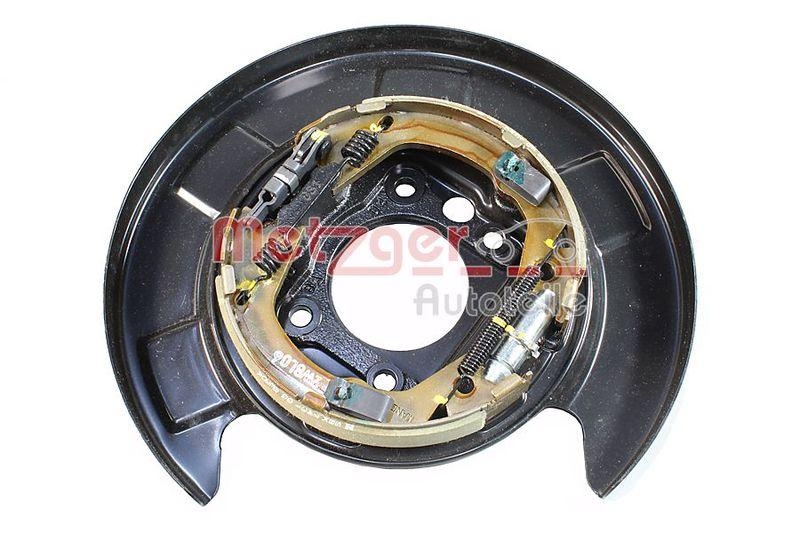 METZGER 6117079 Bremstr&auml;gerplatte, Mit Bremsbacken f&uuml;r SSANGYONG HA links