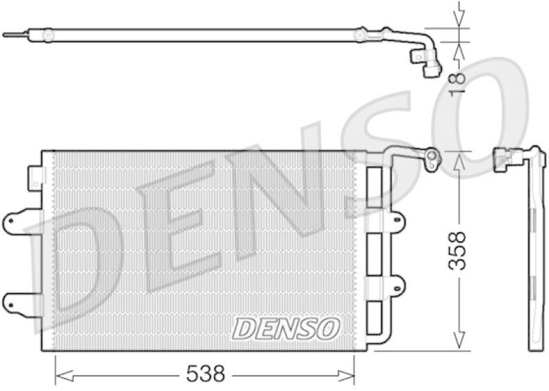 DENSO DCN32026 Kondensator A/C