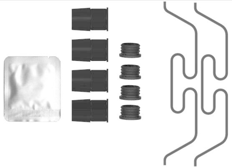 HELLA 8DZ 355 206-881 Zubehörsatz, Bremssattel