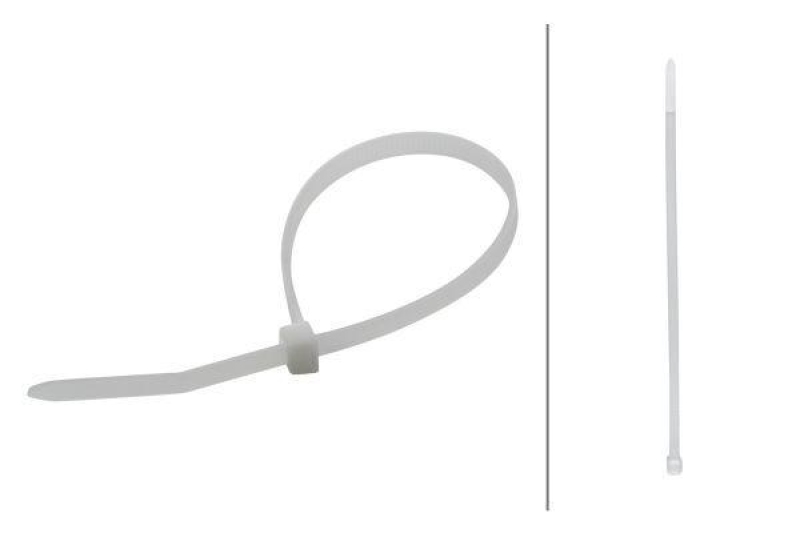 HELLA 8HL 707 877-022 Kabelbinder, Länge 195 mm Breite 4,7 mm, natur