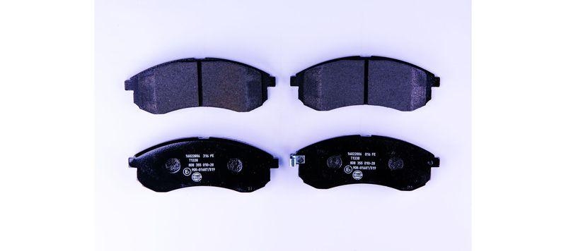 HELLA 8DB 355 010-281 Bremsbelagsatz, Scheibenbremsbelag f&uuml;r MITSU. L 200 (K7_T, K6_T)