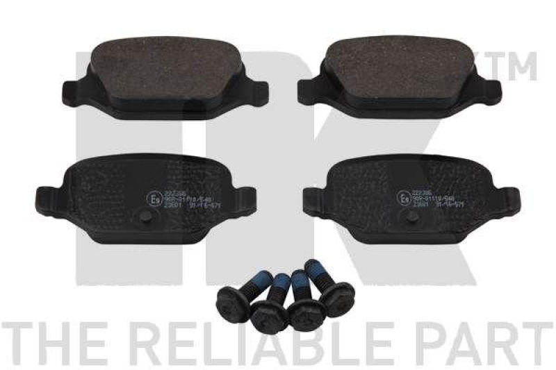 NK 222386 Bremsbelagsatz, Scheibenbremse f&uuml;r ABARTH, FIAT, LADA, LANCIA