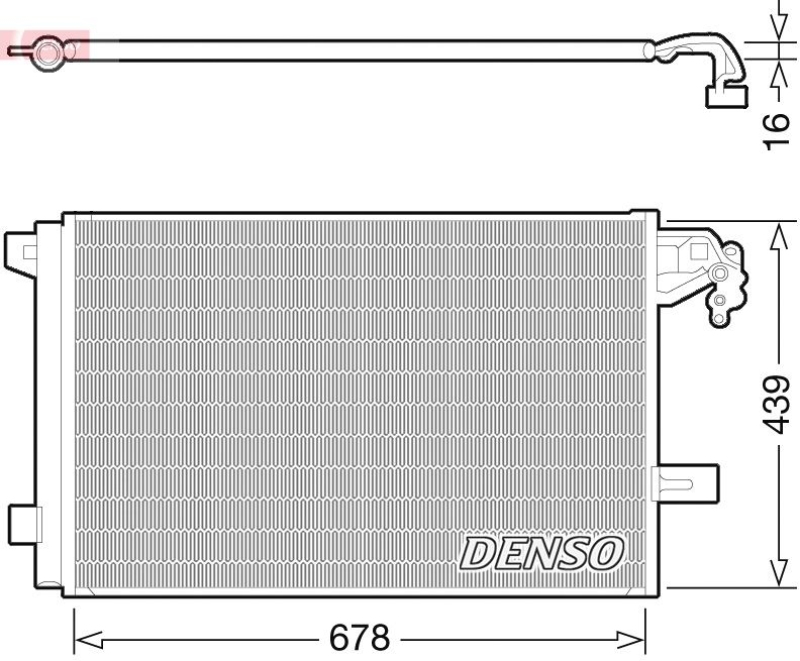 DENSO DCN32063 Kondensator A/C