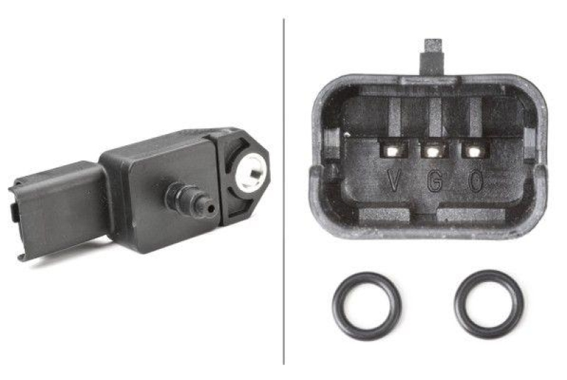 HELLA 6PP 009 400-521 Sensor, Ladedruck f&uuml;r P.S.A/FORD/VOLVO/MAZDA/..