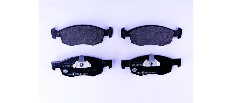 HELLA 8DB 355 010-321 Bremsbelagsatz, Scheibenbremsbelag f&uuml;r FIAT