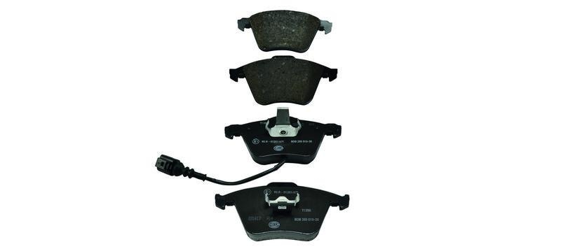 HELLA 8DB 355 010-351 Bremsbelagsatz, Scheibenbremsbelag f&uuml;r VW/AUDI/SEAT/SKODA