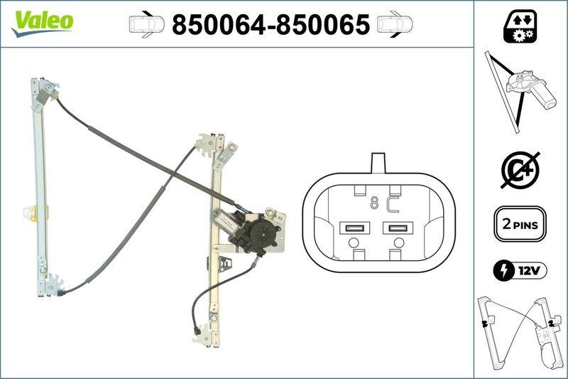 VALEO 850064 Fensterheber vorne links CITROEN Xsara