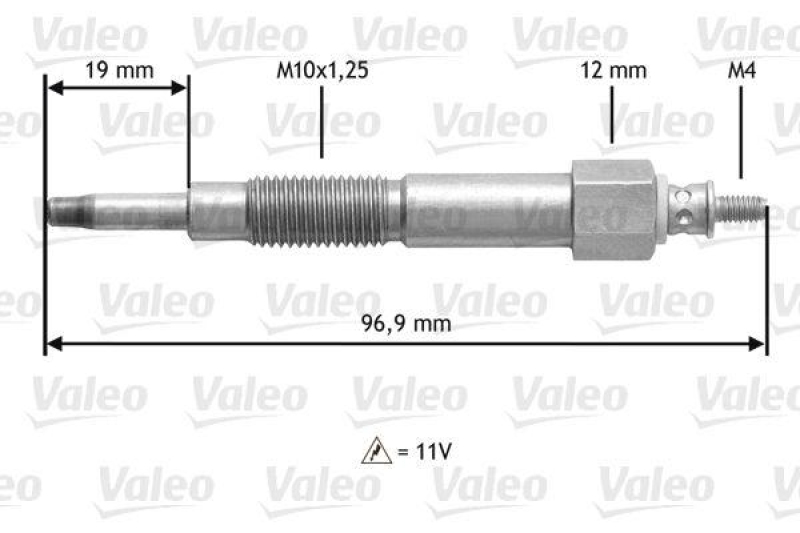 VALEO 345161 Gl&uuml;hkerze NISS Almera,Primera,Sunny3