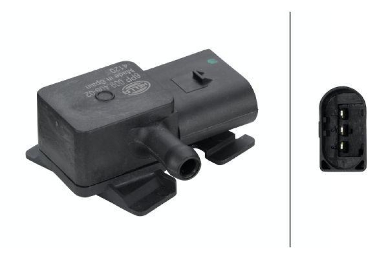 HELLA 6PP 009 409-021 Sensor, Abgasdruck für BMW/MINI