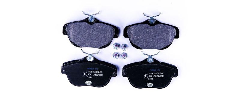 HELLA 8DB 355 012-881 Bremsbelagsatz, Scheibenbremsbelag f&uuml;r CITRO&Euml;N C6 (TD)