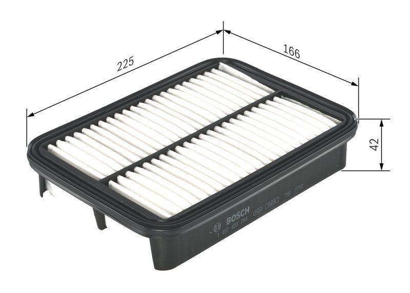 BOSCH 1 457 433 784 Luftfilter