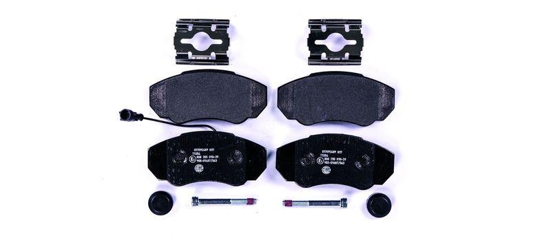 HELLA 8DB 355 010-391 Bremsbelagsatz, Scheibenbremsbelag für FIAT/P.S.A