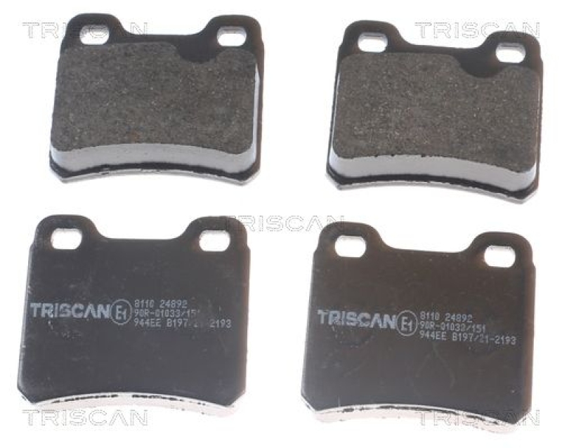 TRISCAN 8110 24892 Bremsbelag Hinten für Opel Omega