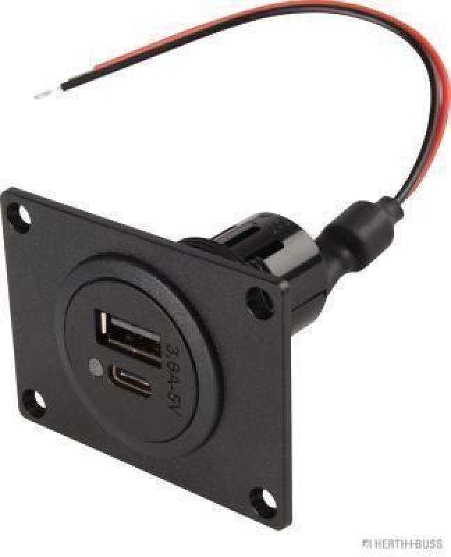 HERTH+BUSS 51306867 Steckdose 12 V - 24 V, 3600 mA
