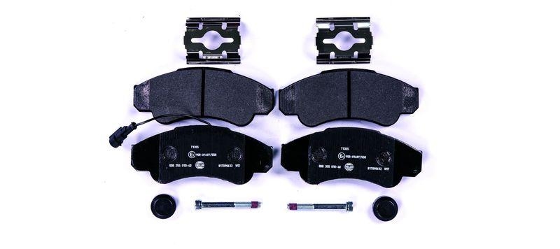 HELLA 8DB 355 010-401 Bremsbelagsatz, Scheibenbremsbelag f&uuml;r FIAT/P.S.A